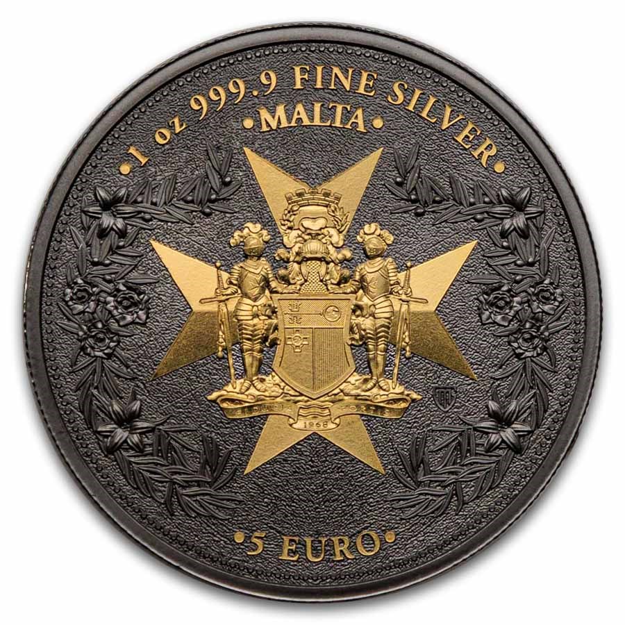 2026 Malta 1 oz Silver 5 Euro Golden Eagle Limited Edition