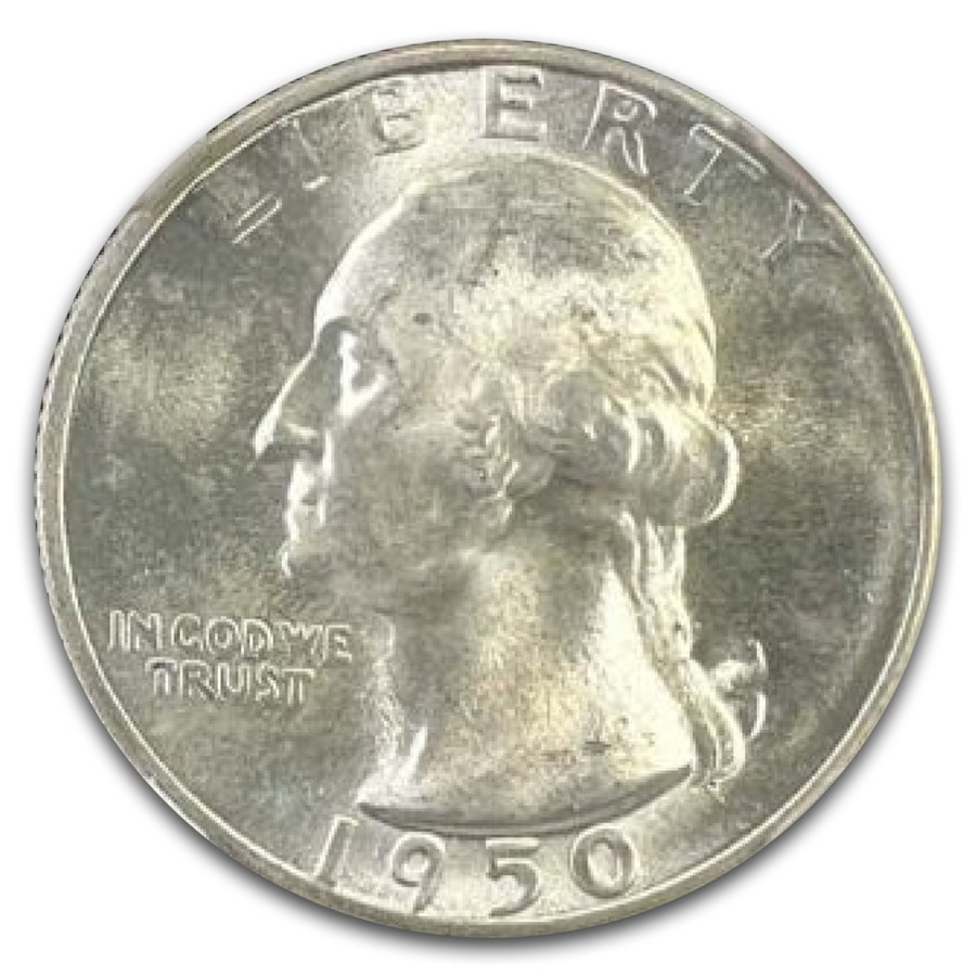 1950-S/D Washington Quarter MS-66 NGC (FS-601)