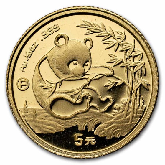 1994 China 5-Coin Gold Panda Proof Set (with COA)