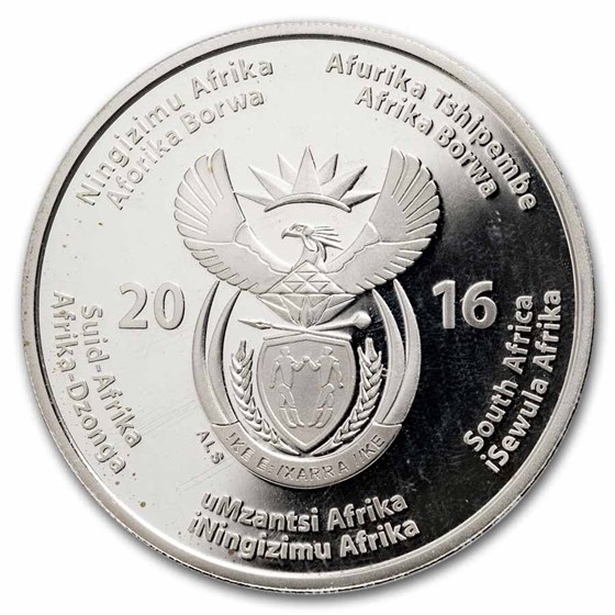 2016 South Africa 1 oz Silver Big Cats Cheetah PR-70 PCGS