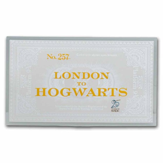 Samoa 3 gram Silver Harry Potter Hogwarts Express Ticket