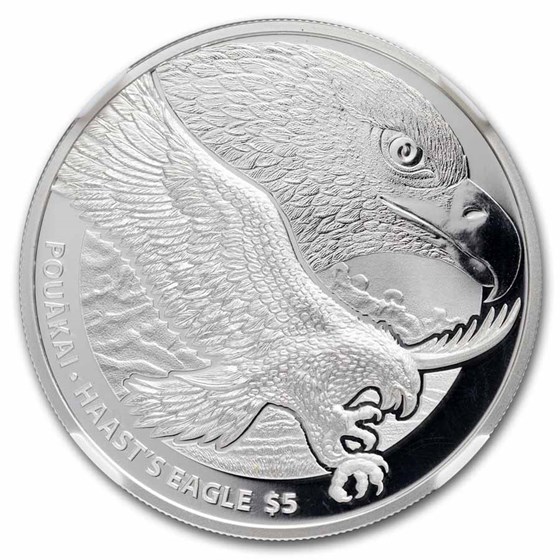 2016 New Zealand 1 oz Silver Haast's Eagle PF-69 NGC (ER)