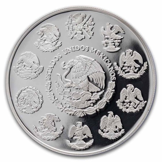 2025 MEX 2 oz Silver 100th Anniversary Banco de Mexico PF-70 NGC