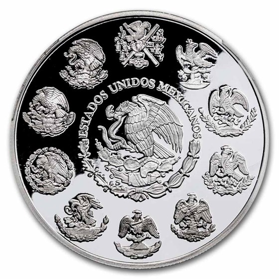 2025 MEX 2 oz Silver 100th Anniversary Banco de Mexico PR-70 PCGS