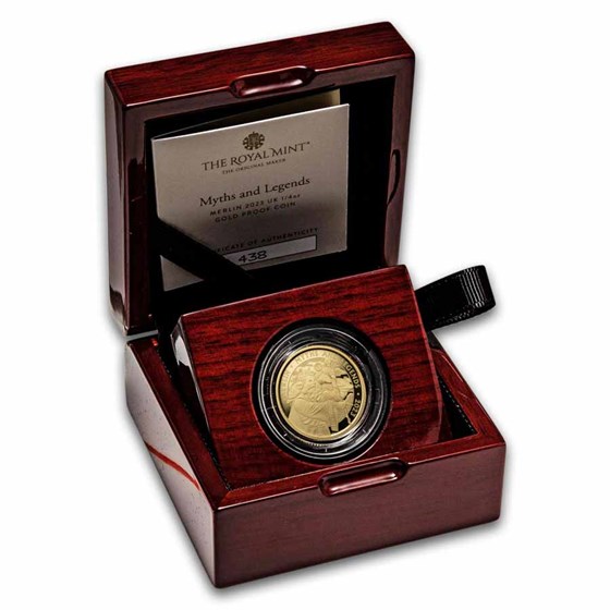2023 Great Britain 1/4 oz Gold Myths &amp; Legends: Merlin Proof