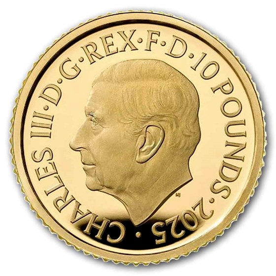 2025 GB 1/10 oz Gold Britannia &amp; Liberty Proof (Damaged)