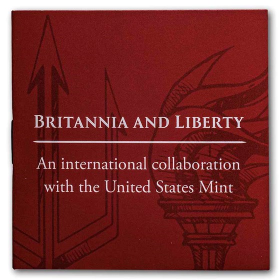 2025 GB 1/10 oz Gold Britannia &amp; Liberty Proof (Damaged)