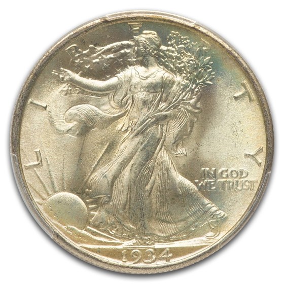 1934 Walking Liberty Half Dollar MS-68 PCGS