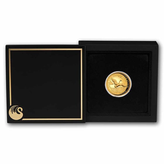 2026 AUS 1 oz Gold 10th Anniversary Swan Proof (HR, w/Box &amp; COA)