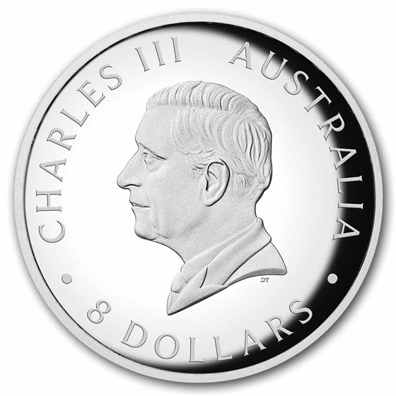 2026 AUS 5 oz Silver 10th Anniversary Swan PF (HR, w/Box &amp; COA)