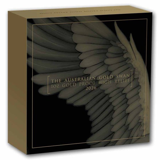 2026 AUS 1 oz Gold Swan PR-70 PCGS DCAM HR (FS, 10th Anni. Label)