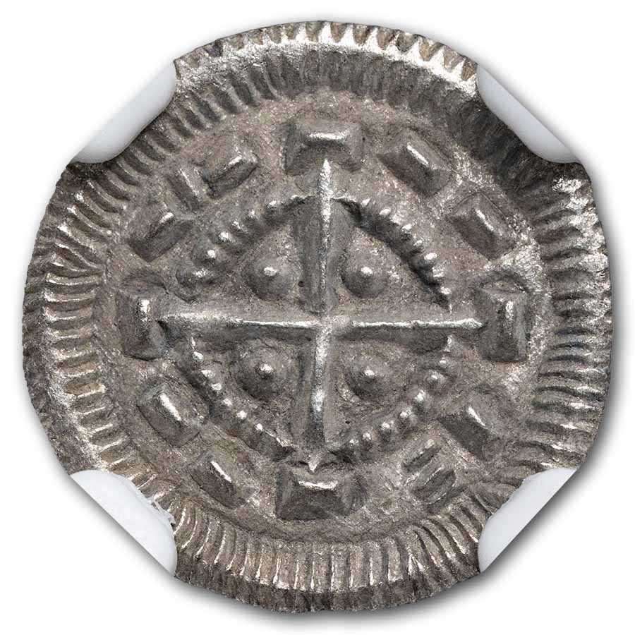 Kingdom of Hungary Silver Denar Bela II (1131-41 AD) NGC
