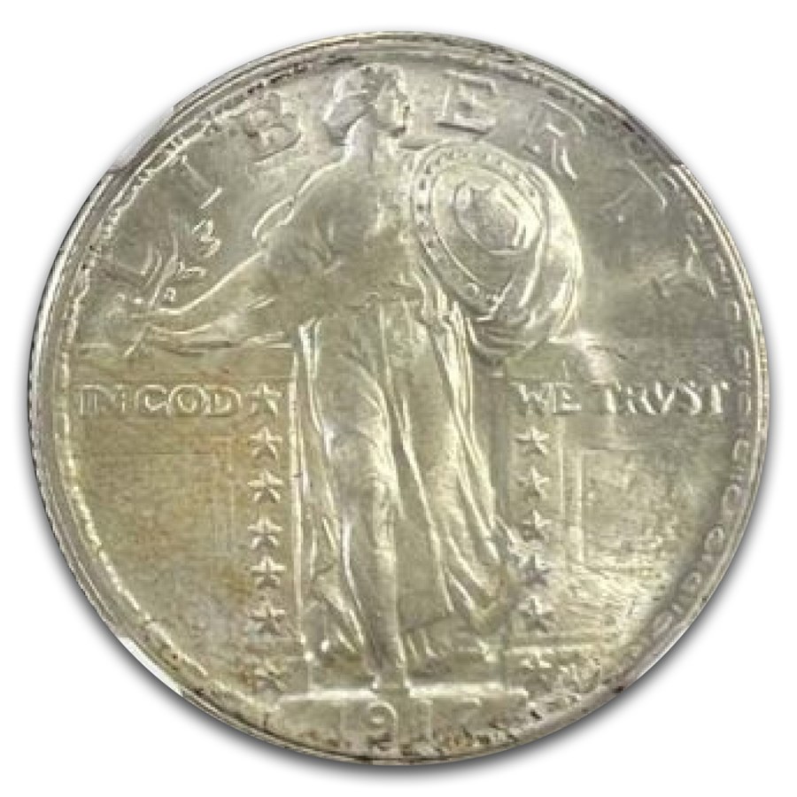 1917 Standing Liberty Quarter Type-II MS-67 NGC