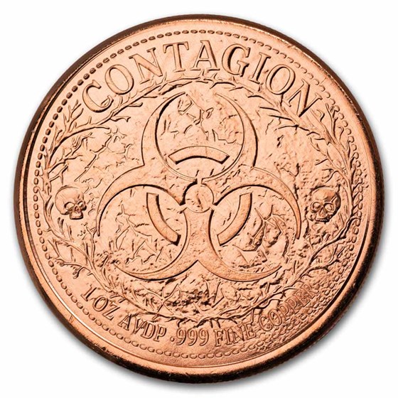 1 oz Copper Round - Contagion: The Grave Digger