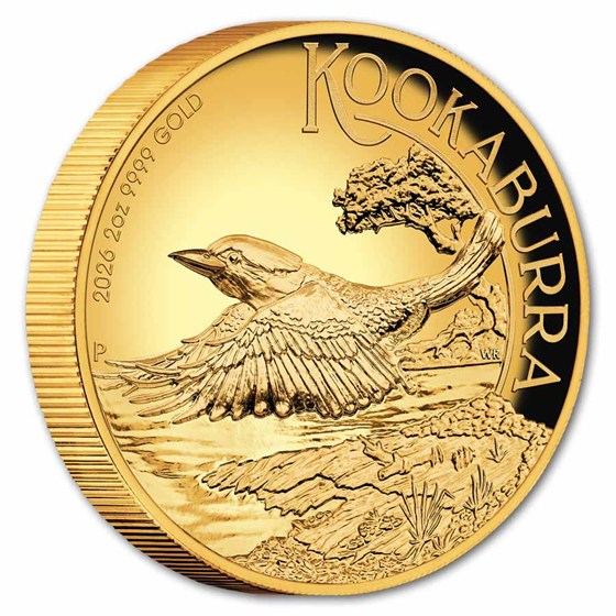 2026-P Australia 2 oz Gold Kookaburra Proof (High Relief)