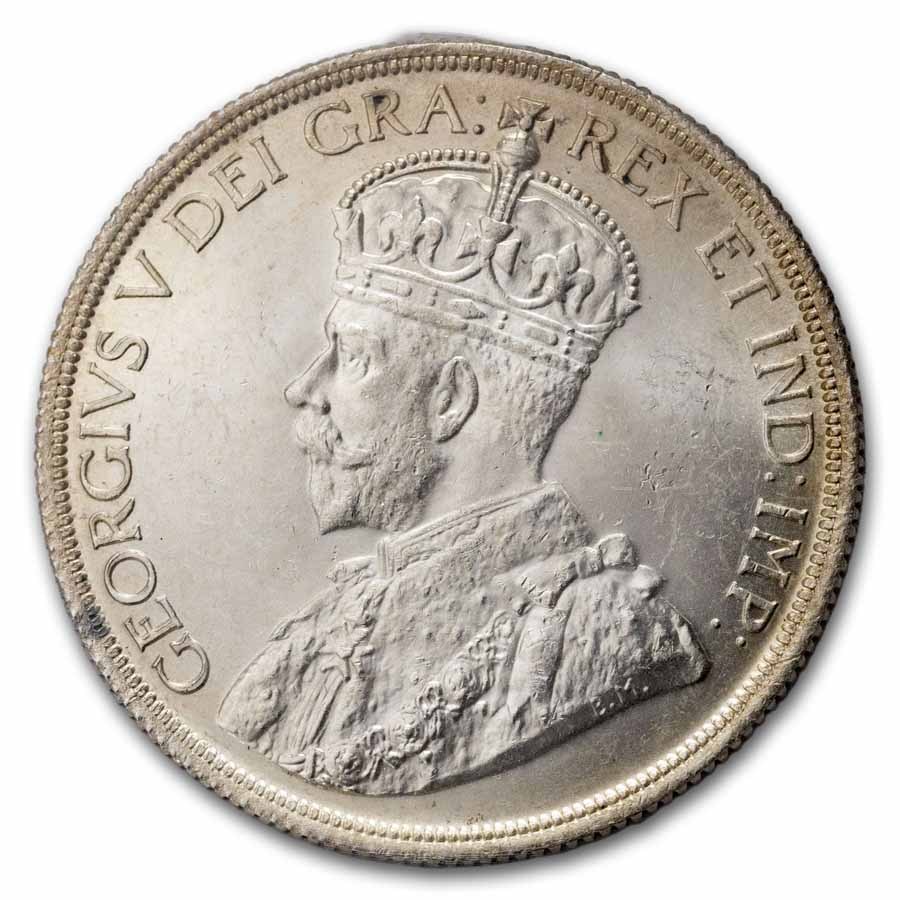 1936 Canada Silver Dollar George V MS-63 ICCS