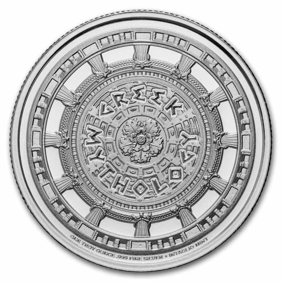 1 oz Silver Round - Zeus (Greek Mythology Series)