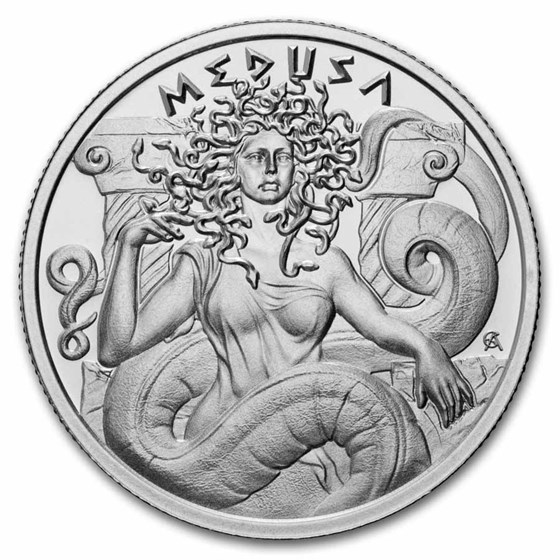 1 oz Silver Round - Medusa (Greek Mythology Series)