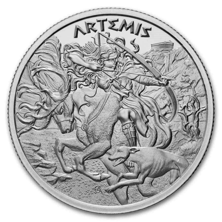 1 oz Silver Round - Artemis (Greek Mythology Series)