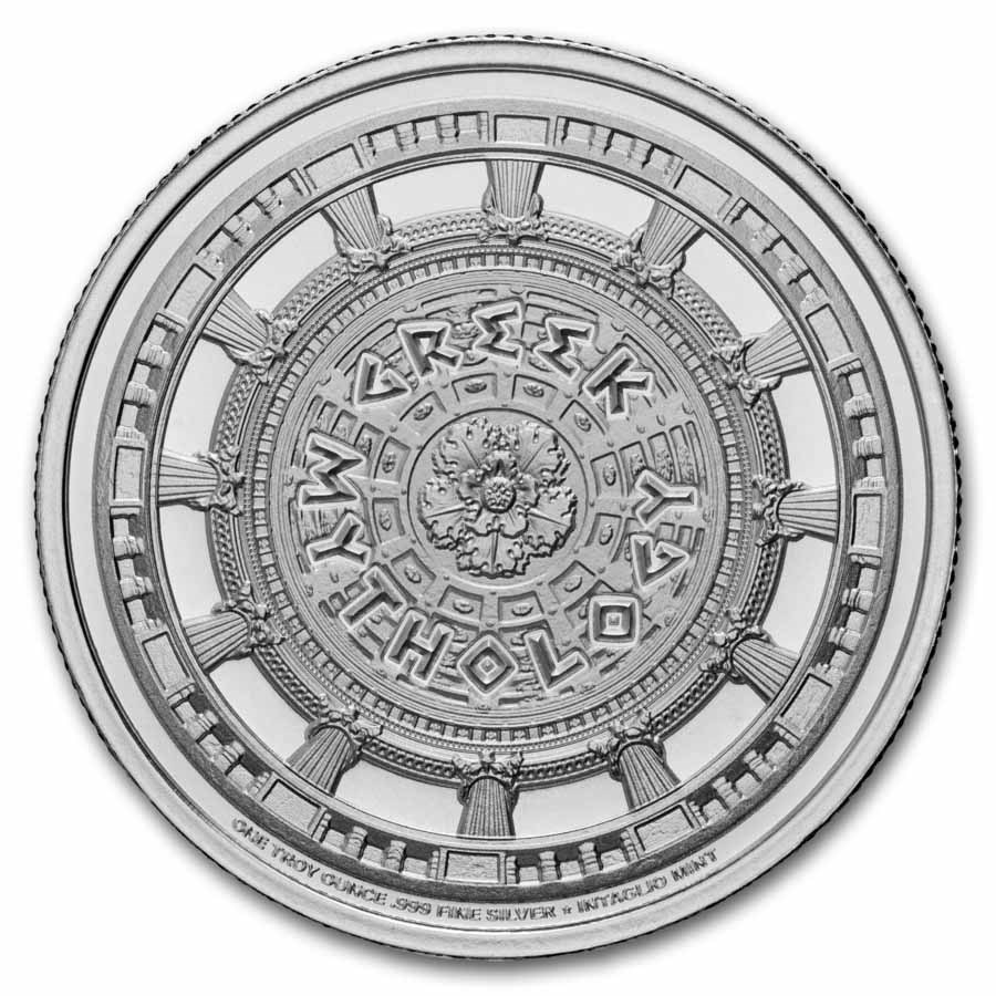 1 oz Silver Round - Hermes (Greek Mythology Series)