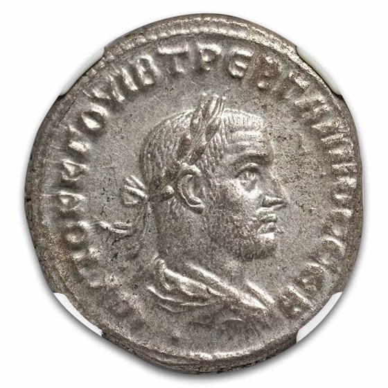 Roman Provincial BI Tetradrachm Gallus (251-253 AD) MS NGC (4/4)