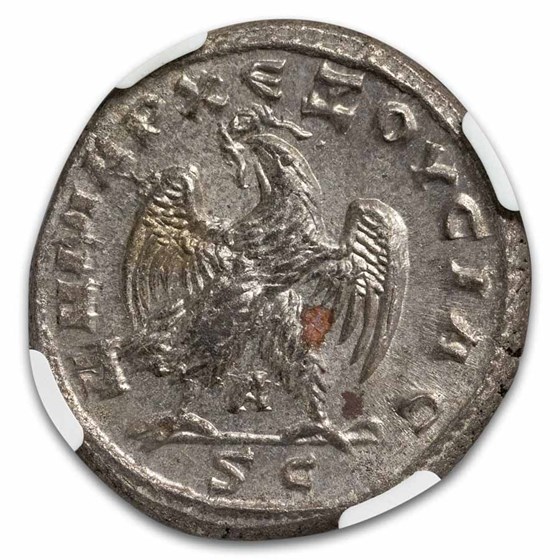 Roman Provincial BI Tetradrachm Gallus (251-253 AD) MS NGC (4/4)
