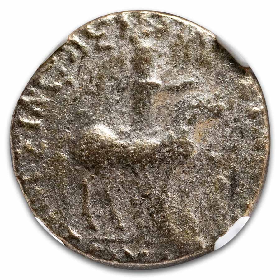 Indo-Scythian AR Tetradrachm Azes I/II c.58 BC VG NGC