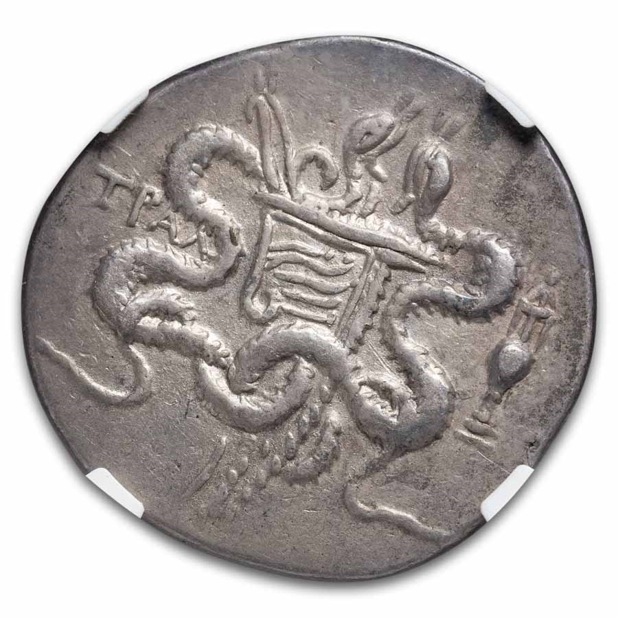 Lydia, Tralles Silver Cistophorus (166-128 BC) Ch VF NGC