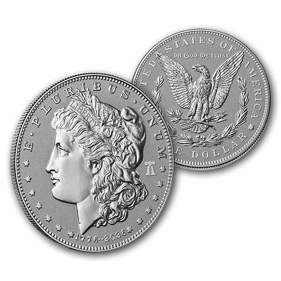 2026-P Silver Morgan Dollar Reverse Proof (250 Privy, Box &amp; COA)