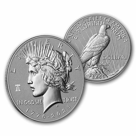 2026-P Silver Peace Dollar Reverse Proof (250 Privy, Box &amp; COA)