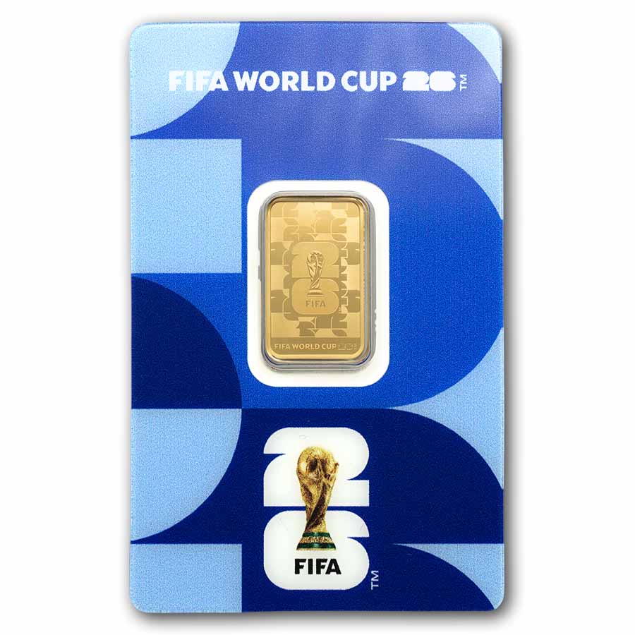 5 gram Gold Bar - PAMP FIFA™ 2026 World Cup (w/ Assay & Sleeve)
