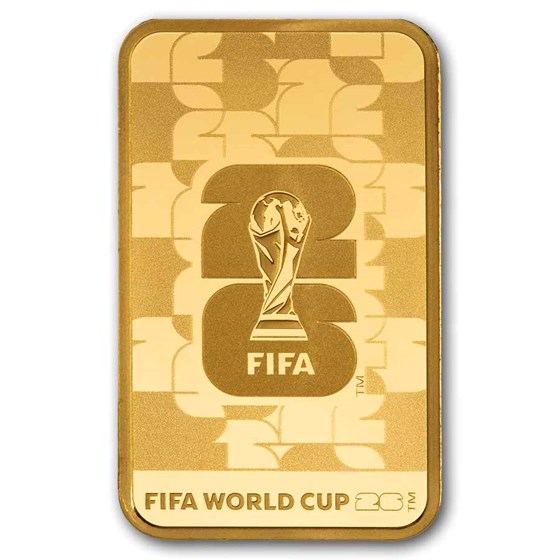 5 gram Gold Bar - PAMP FIFA™ 2026 World Cup (w/ Assay &amp; Sleeve)