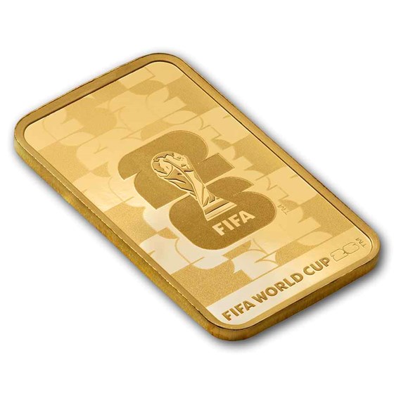 5 gram Gold Bar - PAMP FIFA™ 2026 World Cup (w/ Assay &amp; Sleeve)
