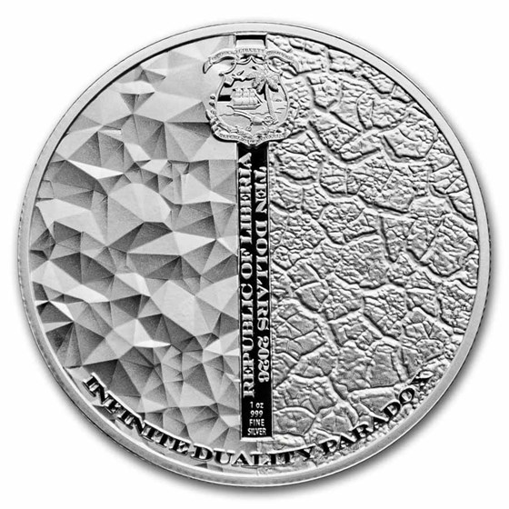 2026 Liberia 1 oz Silver Good &amp; Evil: Angel &amp; Devil (Box &amp; COA)