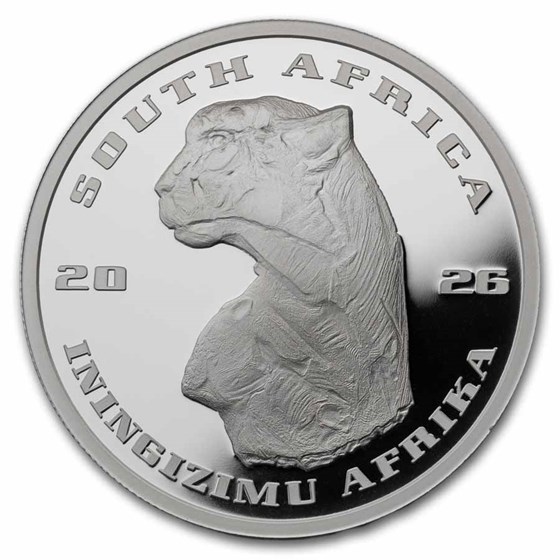 2026 South Africa 2 oz Silver The African Range: Cheetah Survey