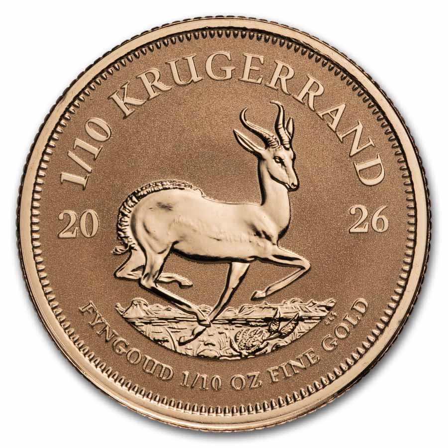 2026 South Africa 1/10 oz Reverse Proof Gold Krugerrand