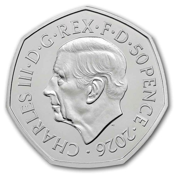 2026 Great Britain Aardman 50p BU Coin