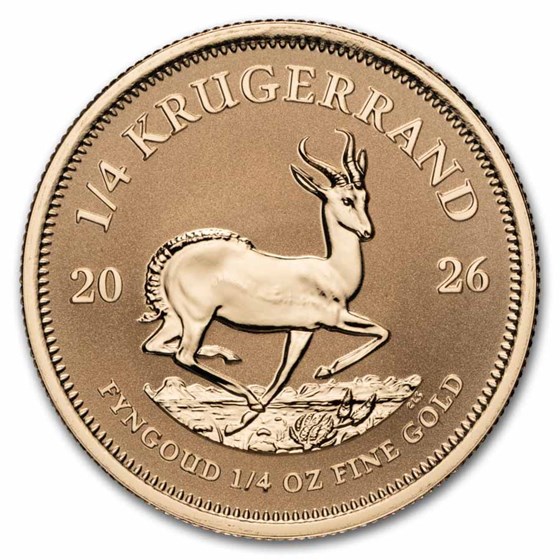 2026 South Africa 4-coin Gold Krugerrand Fractional Reverse Set