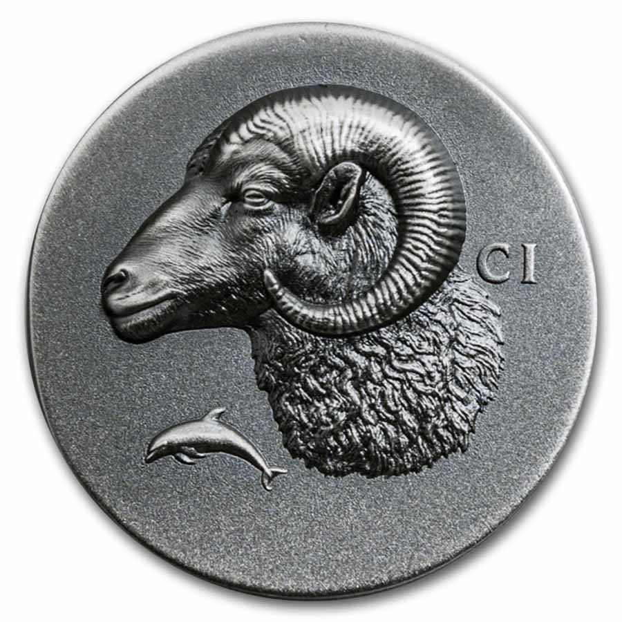 2026 Cook Islands 1 oz Silver Antique Krios (with Box &amp; COA)
