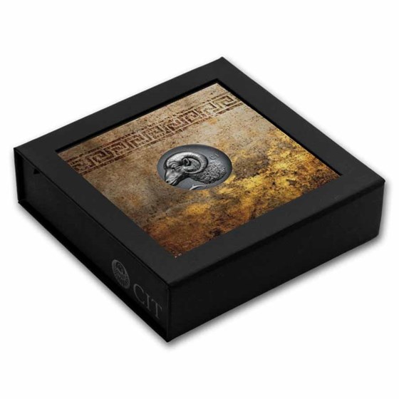 2026 Cook Islands 1 oz Silver Antique Krios (with Box &amp; COA)
