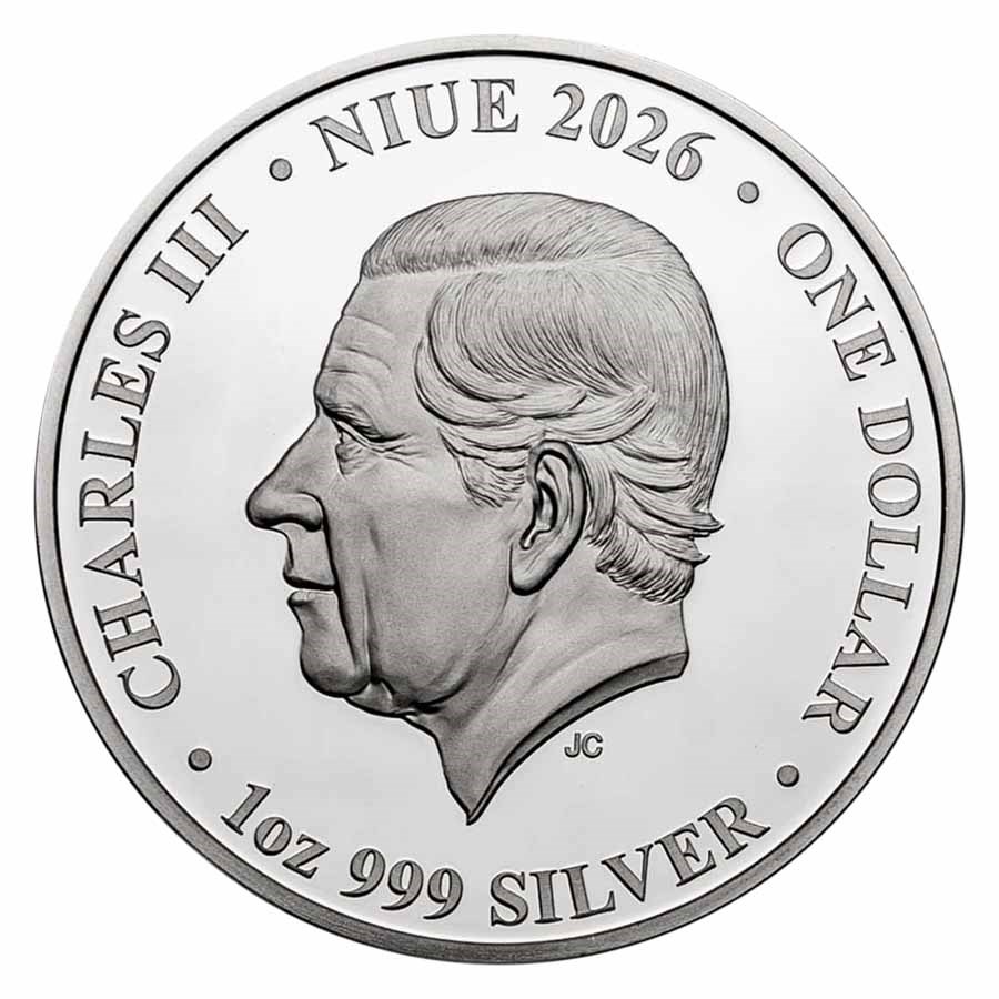 2026 Niue 1 oz Silver Queen of Hearts Proof (with Box & COA)