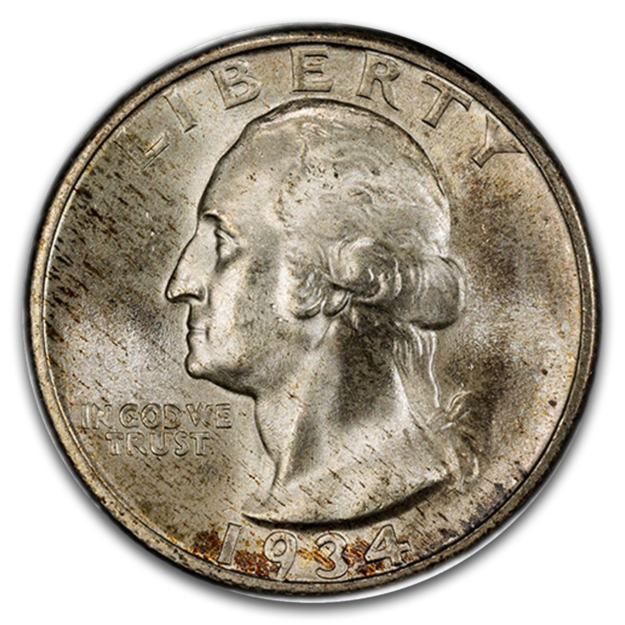 1934 Washington Quarter MS-67 PCGS