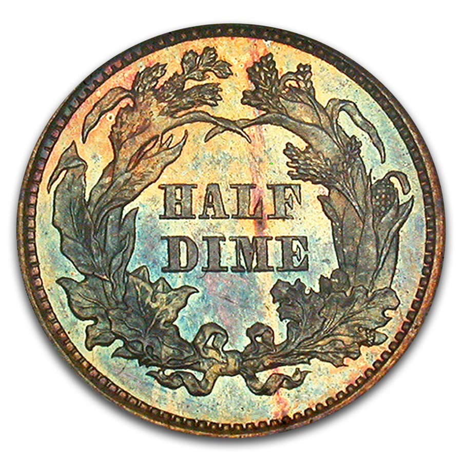 1868 Liberty Seated Half Dime PF-67 NGC CAC