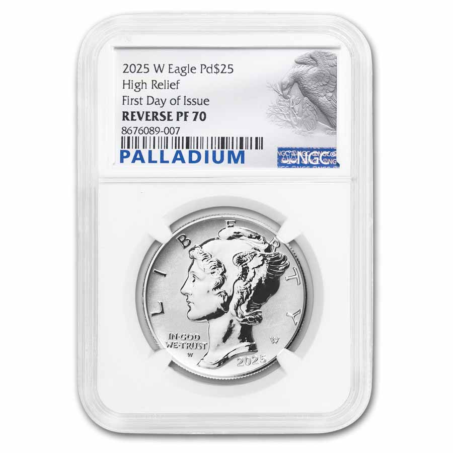 2025-W 1 oz Reverse Proof Palladium Eagle PF-70 NGC (FDI)