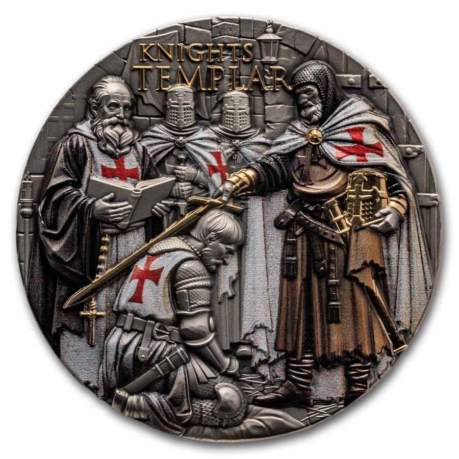 2026 Niue 2 oz Silver Knights Templar (w/Box & COA) 2026 Niue 2 oz Silver Knights Templar (w/Box & COA)