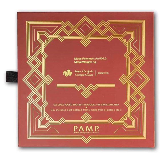 5 gram Gold Bar - PAMP Suisse Arabian Camel (In Assay w/ Frame)