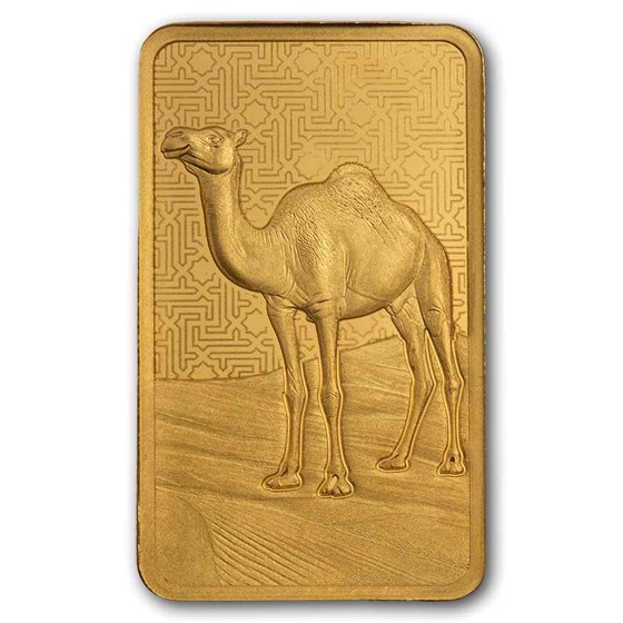 5 gram Gold Bar - PAMP Suisse Arabian Camel (In Assay w/ Frame)