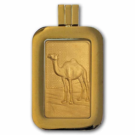 5 gram Gold Bar - PAMP Suisse Arabian Camel (In Assay w/ Frame)