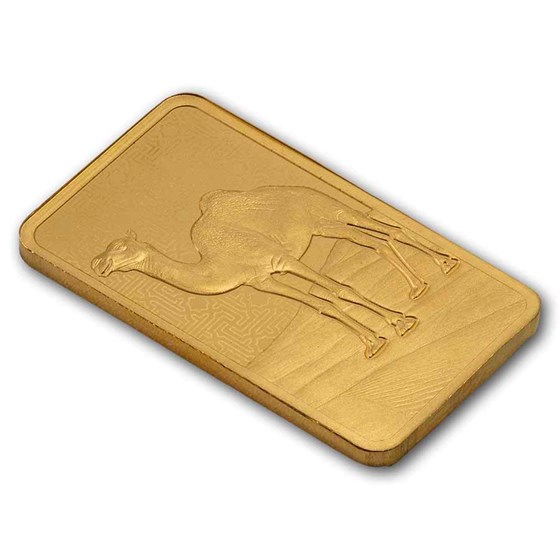 5 gram Gold Bar - PAMP Suisse Arabian Camel (In Assay w/ Frame)