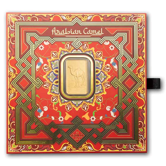 5 gram Gold Bar - PAMP Suisse Arabian Camel (In Assay w/ Frame)